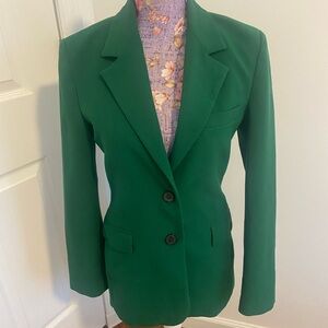 Zara green blazer XS